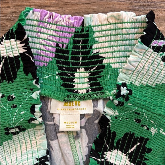 Anthropologie The Saria Smocked Wide-Leg Pants by Maeve Women's Size Medium EUC - Picture 11 of 13